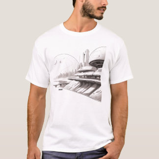 Sci-Fi T-shirt dat het universum doorkruist 01 H F