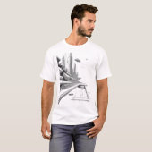 Sci-Fi T-shirt dat het universum doorkruist 01 J F (Voorkant volledig)