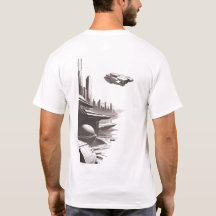 Sci-Fi T-shirt Het universum doorkruisen 01 B Teru