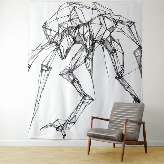 Sci-Fi Tapestry Wandkleed (In situ)