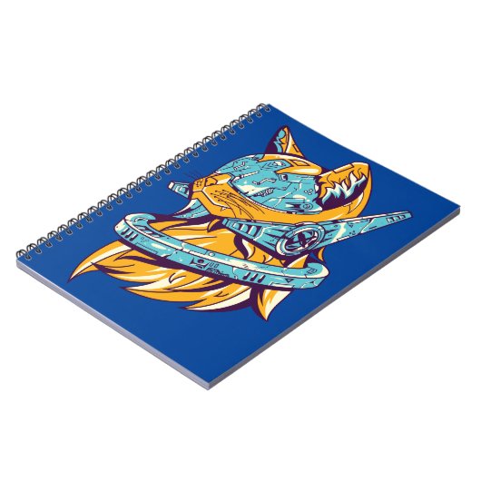 Sci-Fi-TechnoCat Notitieboek (Linkerzijde)