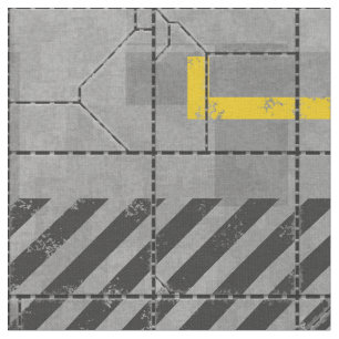 Sci-Fi Tiles 1C Custom Fabric Stof
