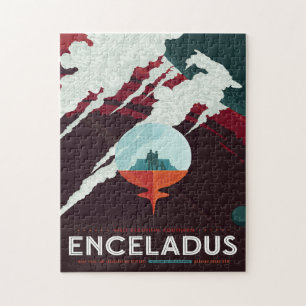 Sci-Fi Travel Ad, Moon Enceladus Legpuzzel