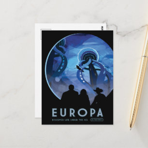 Sci-Fi Travel Ad, Moon Europa Briefkaart