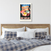 Sci-Fi Travel Ad, Planet 51 Pegasi B Canvas Afdruk (Insitu (Slaapkamer))