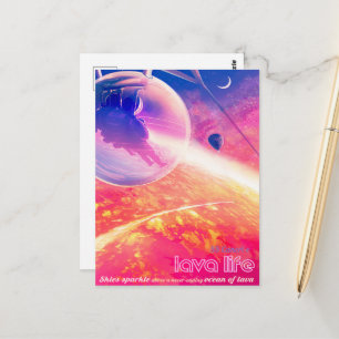 Sci-Fi Travel Ad, Planet 55 Cancri e Briefkaart