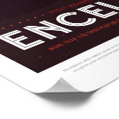 Sci-Fi Travel Ad, Planet Enceladus Poster (Hoek)