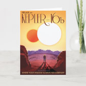 Sci-Fi Travel Ad, Planet Kepler-16b Kaart (Voorkant)