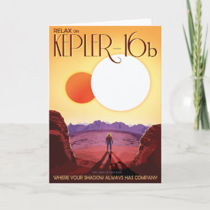 Sci-Fi Travel Ad, Planet Kepler-16b Kaart