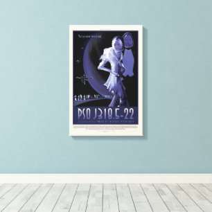 Sci-Fi Travel Ad, Planet PSO J318.5-22 Canvas Afdruk