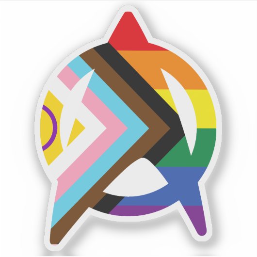 Sci-Fi Trek Pride Sticker (Voorkant)