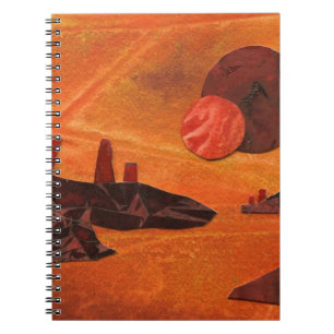 Sci-Fi "Zeeen of Fire" dubbele zon, lava zeeen wer Notitieboek