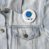 'Sci Man Fan' speld/ Ronde Button 5,7 Cm (In situ)