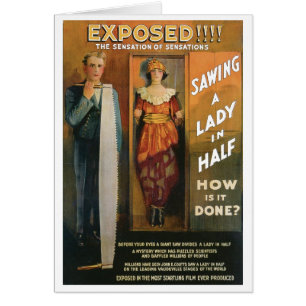 Sciant Madame In Half de ~ de Loi magique vintage