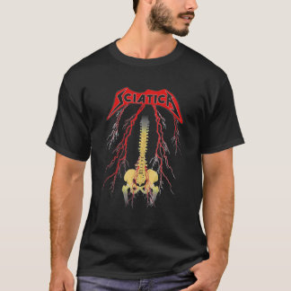 Sciatica Skeleton Metal T-shirt