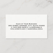 Scie circulaire et marteau | Carte de visite bois (Dos)