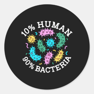Science 90 Bacteria Microbiology Lab Student Ronde Sticker