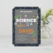 SCIENCE Anniversaire Invitation (Debout devant)