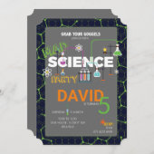 SCIENCE Anniversaire Invitation (Devant / Derrière)