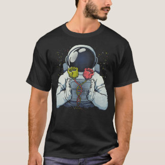 Science Astronaut DNA Roses by Tobe Fonseca T-shirt