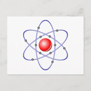 Science Atom Diagram Briefkaart