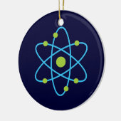 Science Atom Keramisch Ornament (Links)