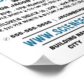 Science Beakers, Science Course Adverteren Poster (Hoek)