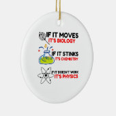 Science BIOLOGY CHEMISTRY PHYSICS Keramisch Ornament (Rechts)