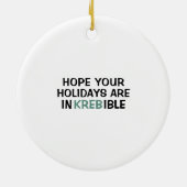 Science Biology Kreb's Cycle Kerstleraar Keramisch Ornament (Achterkant)