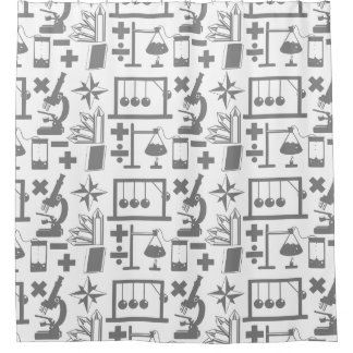 Science Biology Physics Geologie Wiskunde Patroon Douchegordijn