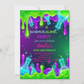 Science Birthday Invitation Science Invite (Devant)