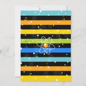 Science Birthday Invitation, Science Party Invite Kaart (Achterkant)