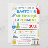 Science Birthday Invitation | Wetenschapsgenote Kaart (Voorkant)