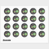Science Birthday Party | Wetenschap is Fun Ronde Sticker (Vel)