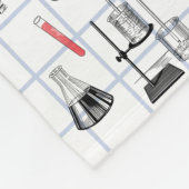 Science Chemistry Scientist Pattern Fleece Deken (Hoek)