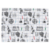 Science Chemistry Scientist Pattern Groot Cadeauzakje (Achterkant)