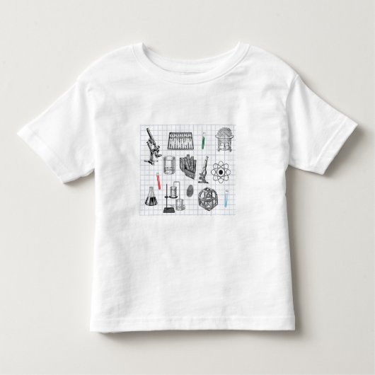 Science Chemistry Scientist Pattern Kinder Shirts (Voorkant)