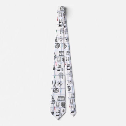 Science Chemistry Scientist Pattern Stropdas (Voorkant)