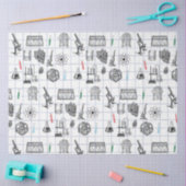 Science Chemistry Scientist Pattern Tissuepapier (Craft)