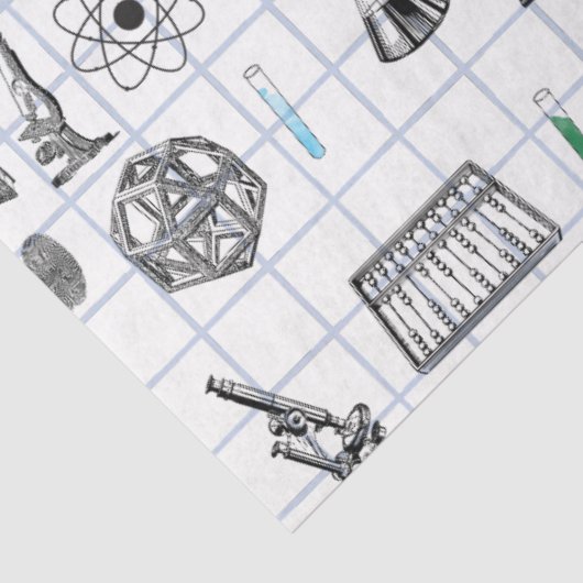Science Chemistry Scientist Pattern Tissuepapier (Detail)