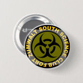 Science Club. Ronde Button 5,7 Cm (Voorkant /achterkant)