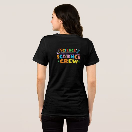 Science Crew – Experiment Fail Learn Repeat Tri-Blend Shirt (Achterkant volledig)