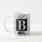 Science Custom Monogram - Letter B Coffee Mok (Links)