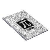 Science Custom Monogram - Pi Symbol Notitieboek (Rechterzijde)