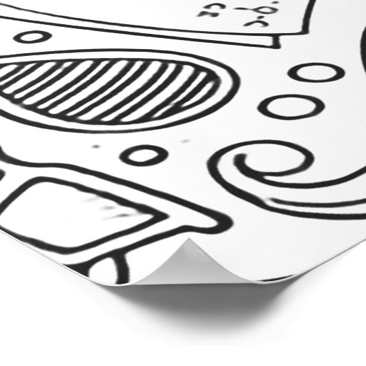 Science Custom Monogram - Pi Symbol Poster (Hoek)