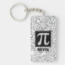 Science Custom Monogram - Pi Symbol Sleutelhanger