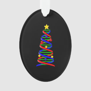 Science de la vie des arbres de Noël de l'ADN de H