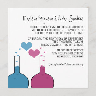Science de l'amour Mariage Invitation