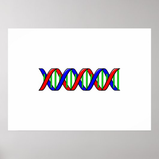 Science DNA Strand Poster (Voorkant)