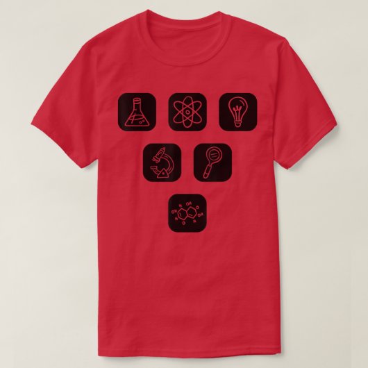 Science Elements Items Teacher Students Physics Ch T-shirt (Design voorkant)